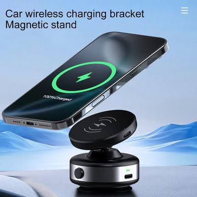 portable electric vacuum suction phone holder