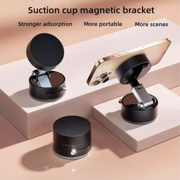 Portable A2 Vacuum Magnetic Suction Cup Phone Holder