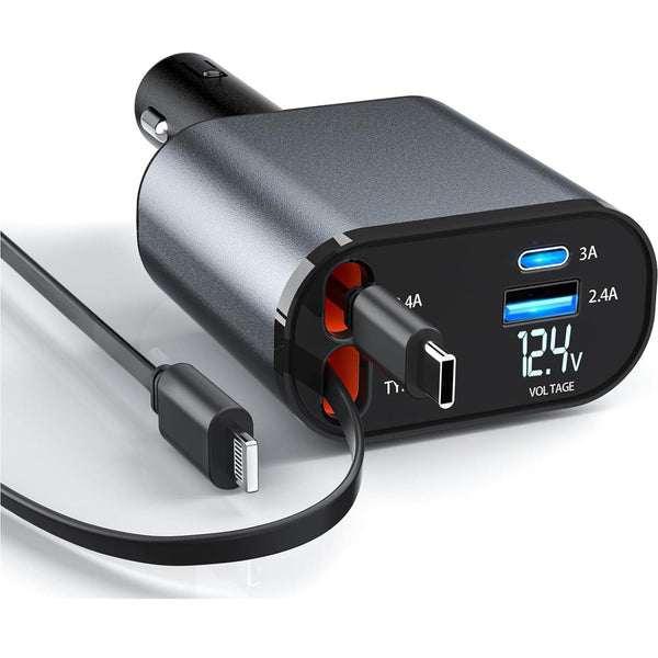 Contact Retractable Car Charger Adapter
