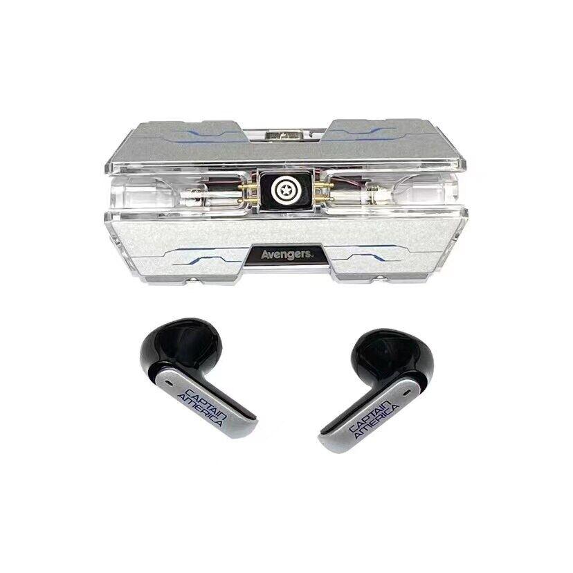 Captain America-themed wireless earbuds