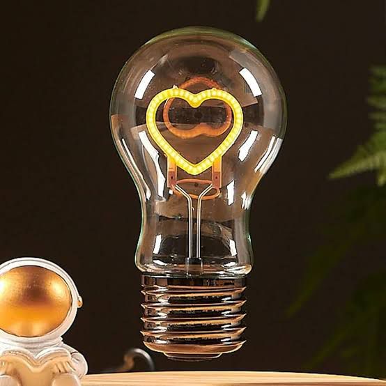 Magnetic Levitation Heart Bulb Light