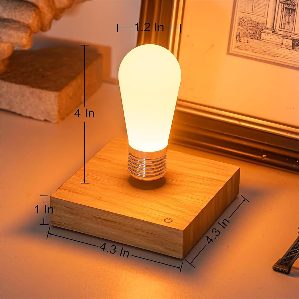 Magnetic Levitating Floating LED Light Bulb Desk Lamp
