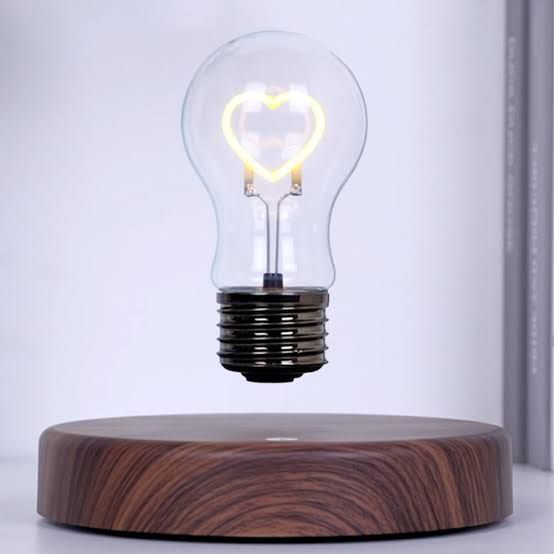 Magnetic Levitation Heart Bulb Light