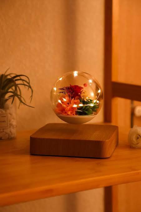 Magnetic levitating eternal flower Lamp