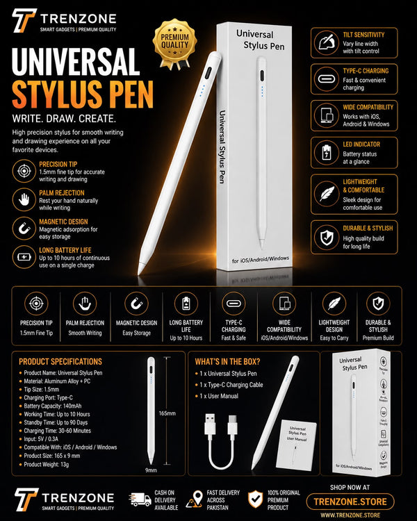 mobile accessories Universal Stylus Pen for iPhone, Android, and iPad
