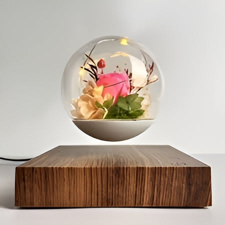Magnetic levitating eternal flower Lamp