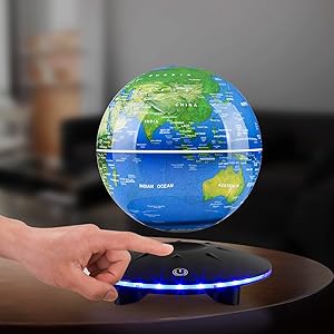 levitation globe with built-in LED lights