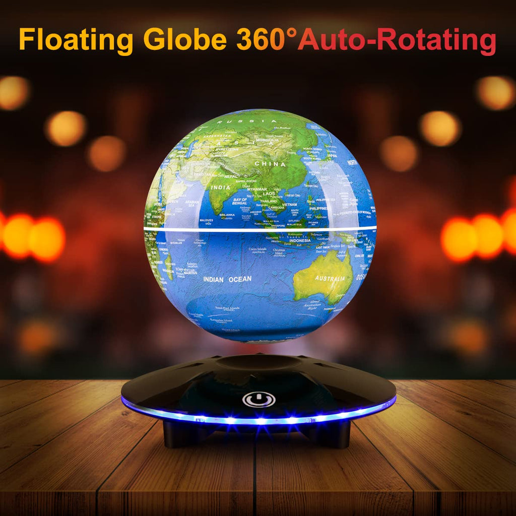 levitation globe with built-in LED lights