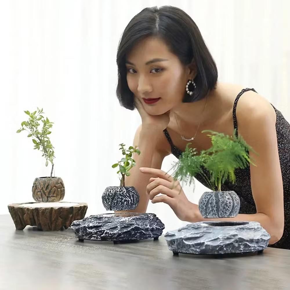 Magnetic Levitating Plant Pot